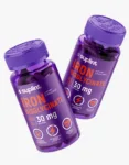 Iron bisglycinate, 120 capsules – iron new png