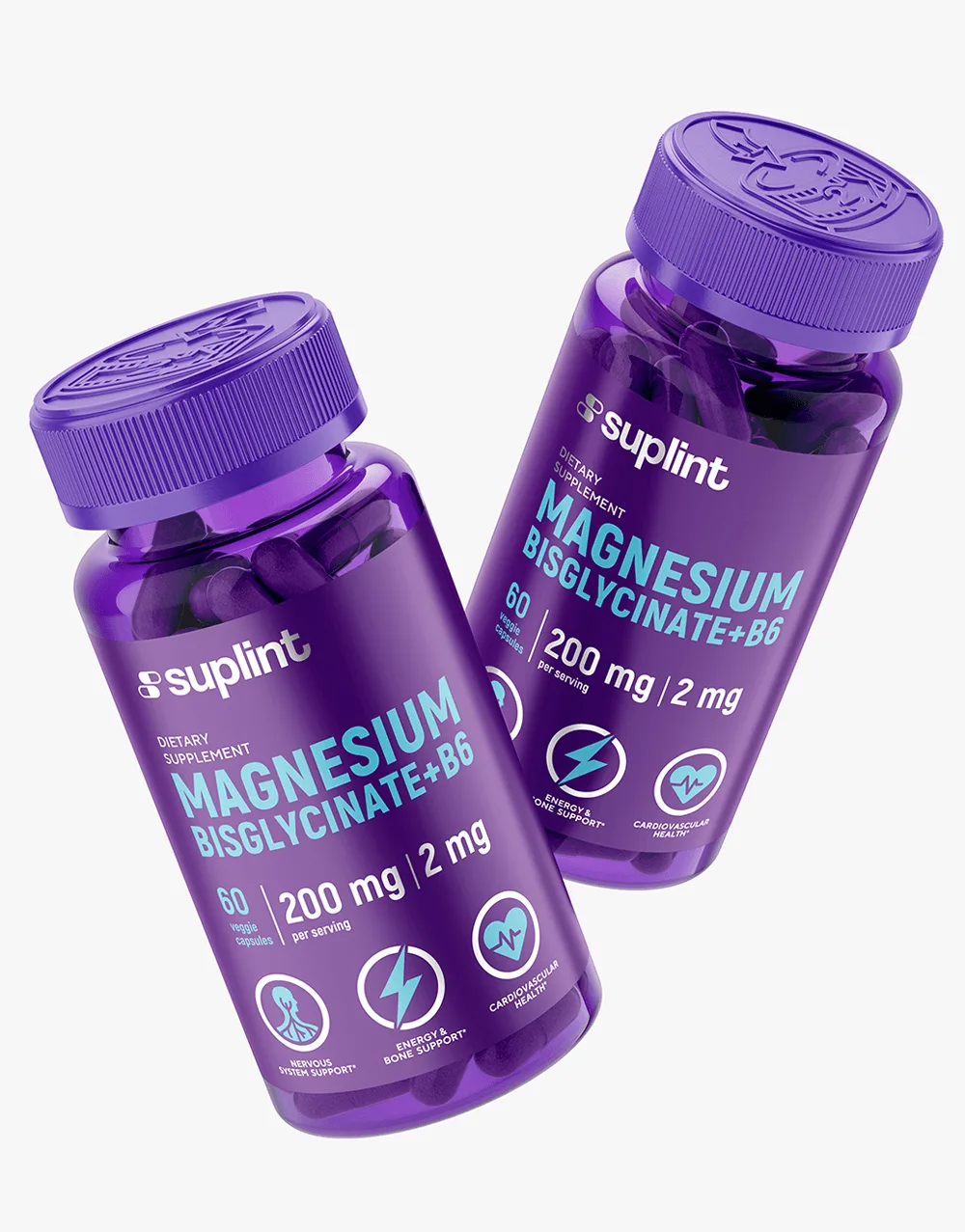 Magnesium + B6, 60 capsules - Fly magnesium png Magnesium + B6, 60 capsules - Fly magnesium png