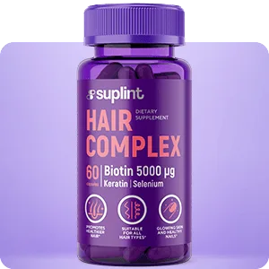Hair Complex, 60 capsules - Front x hair complex png