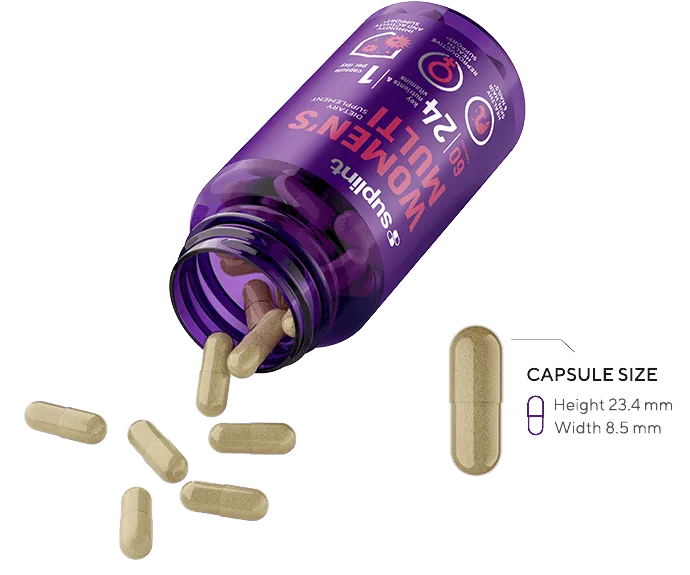 Women's Multivitamin Complex, 60 capsules - OpenedCapsula women s multi png