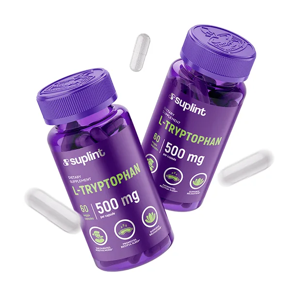 L-tryptophan, 60 capsules - fly l tryptophan png