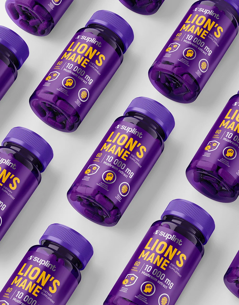Lion's Mane, 60 capsules - laying down lion s mane png Lion's Mane, 60 capsules - laying down lion s mane png