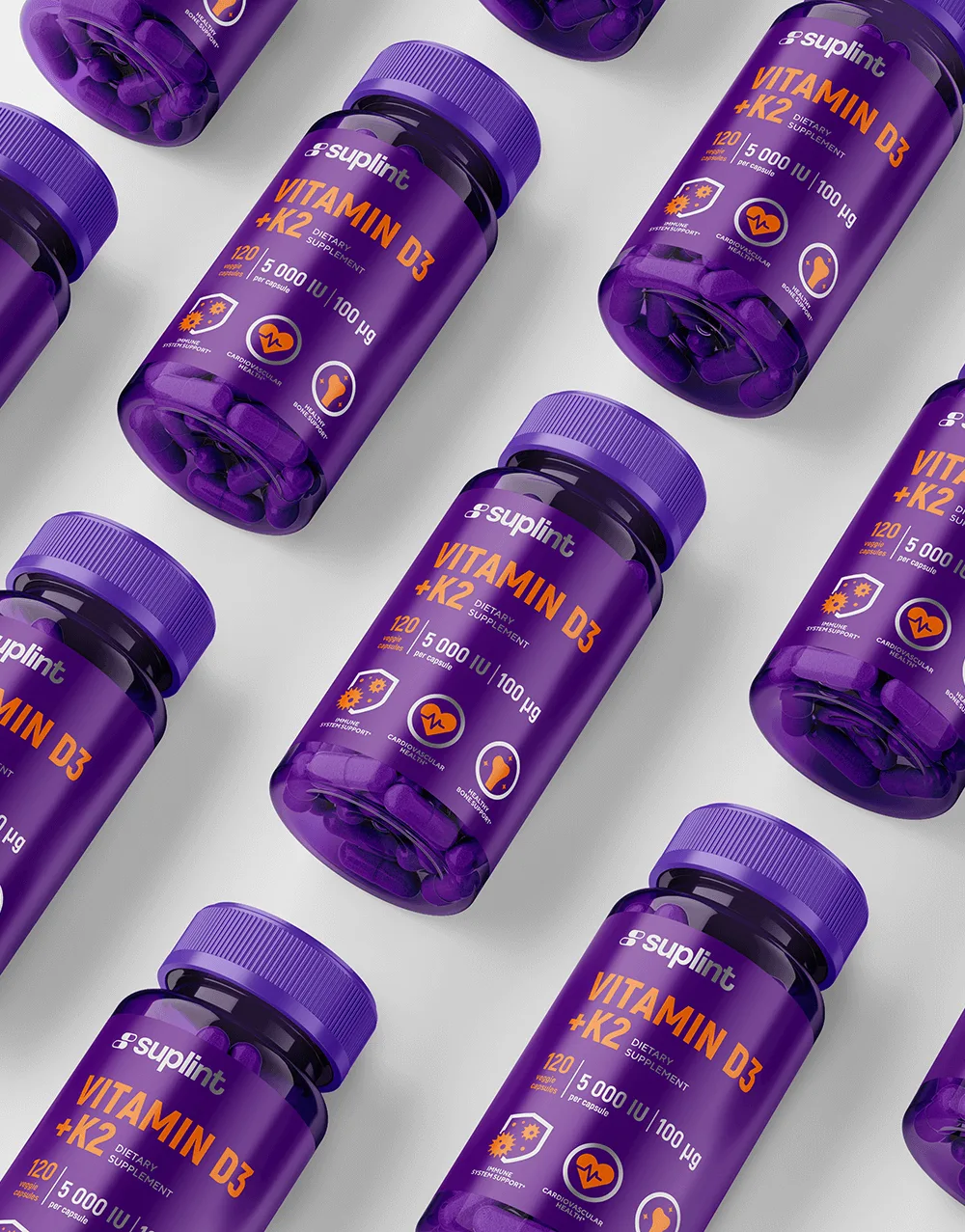 Vitamin D3+K2, 120 capsules - laying down vitamin d k png Vitamin D3+K2, 120 capsules - laying down vitamin d k png