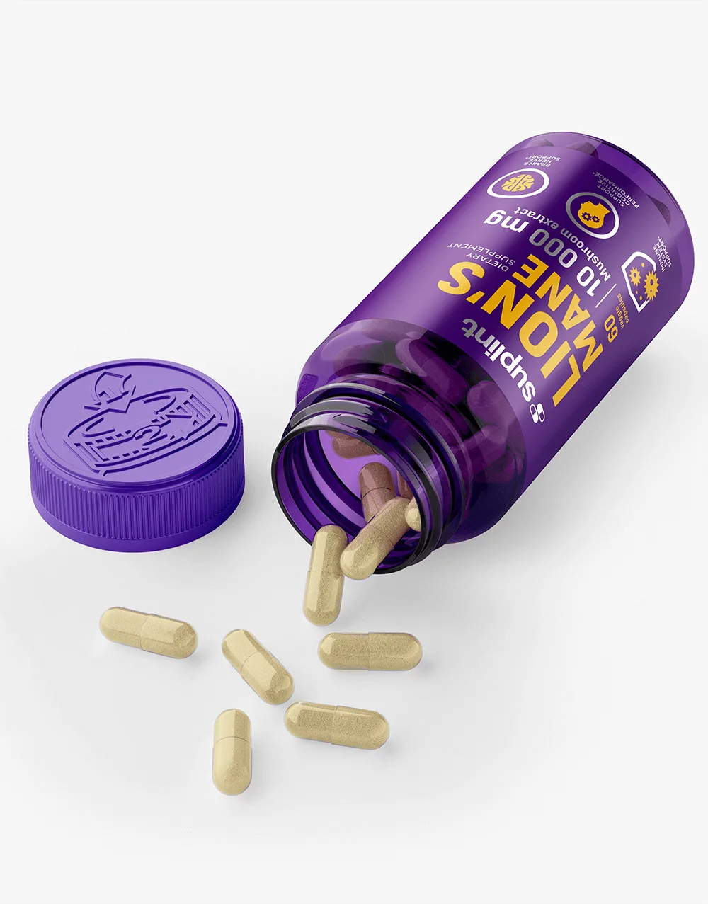 Lion's Mane, 60 capsules - open lion s mane png Lion's Mane, 60 capsules - open lion s mane png