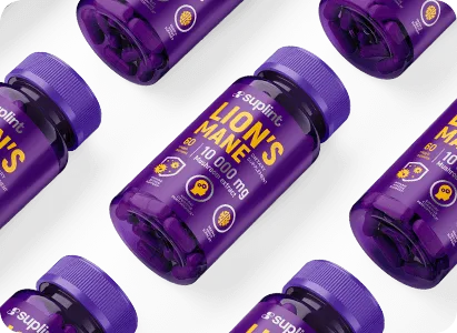 Lion's Mane, 60 capsules - small diagonal lion s mane png