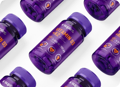 Vitamin D3+K2, 120 capsules - small diagonal vitamin d k png