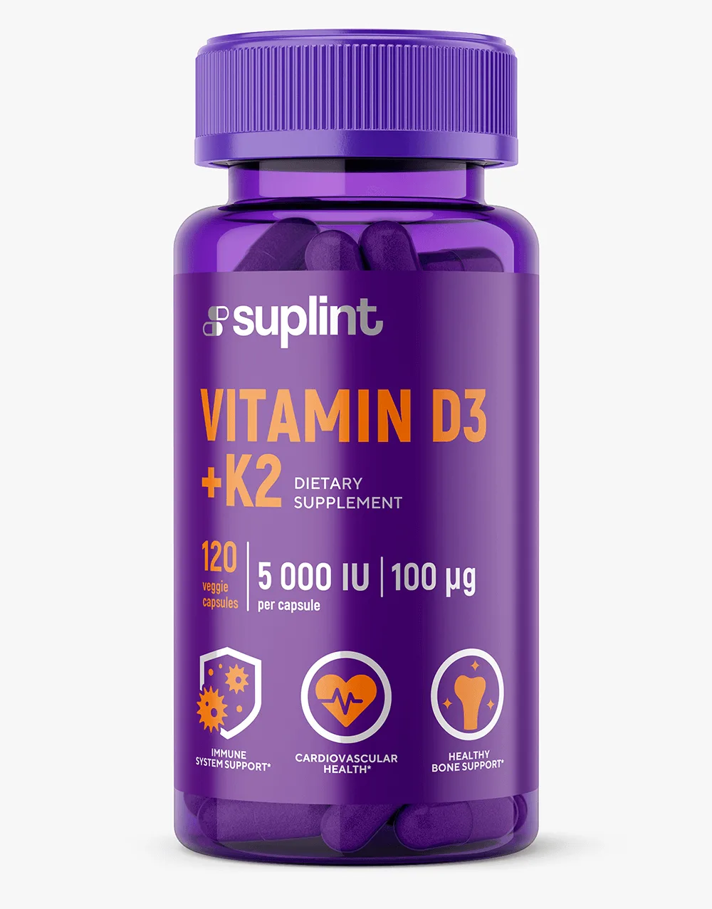 Vitamin D3+K2, 120 capsules - vitamin D K png Vitamin D3+K2, 120 capsules - vitamin D K png